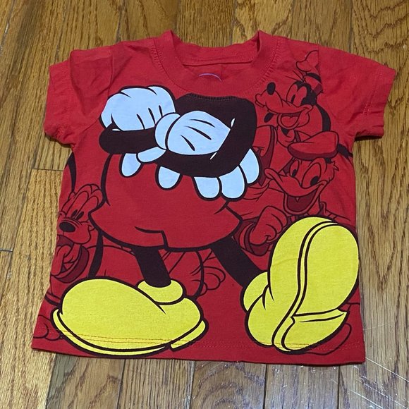 Disney Kid's Graphic Print T-Shirt Size 12 Months (PRE-LOVED) - Picture 1 of 4